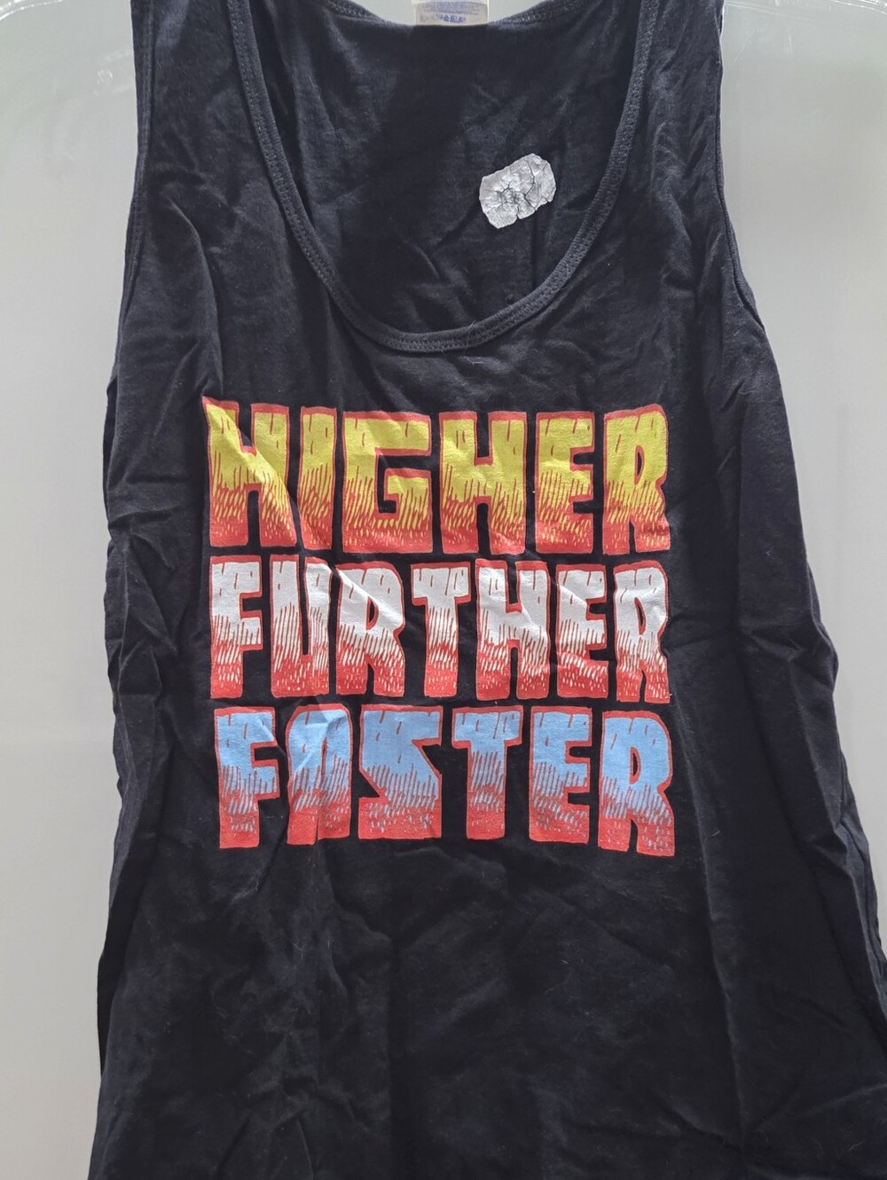 Captain Marvel Inspired 'HIGHER FURTHER FASTER' Muscle Tank